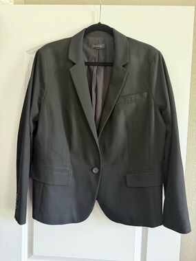 Ann Taylor Black Single-Button Blazer